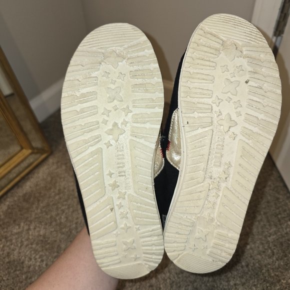 Hey Dudes Black and Red Shoes - Picture 4 of 4